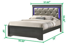 Load image into Gallery viewer, Galaxy Home Brooklyn Full Bed in Gray