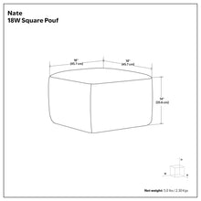 Load image into Gallery viewer, Nate - Square Pouf