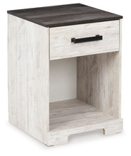 Load image into Gallery viewer, Shawburn - One Drawer Night Stand - Whitewash / Charcoal Gray