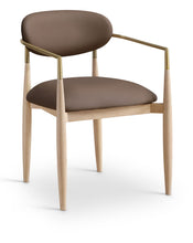 Load image into Gallery viewer, Riccio - Dining Arm Chair (Set of 2) - Natural And Gold Frame