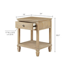 Load image into Gallery viewer, Victoria - Bedside Table With Drawer And Shelf