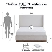 Load image into Gallery viewer, Hosford - Minimalist Upholstered Wingback Bed