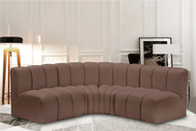 Load image into Gallery viewer, Arc - Faux Leather 4 Piece Corner Modular Sofa