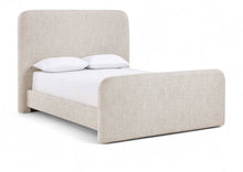 Load image into Gallery viewer, Fira - Linen Textured Fabric Upholstered Bed