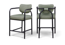 Load image into Gallery viewer, Serava - Vegan Leather Upholstered Bar Stool