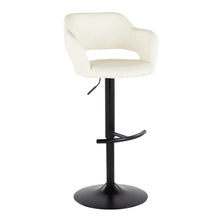 Load image into Gallery viewer, Margarite - Contemporary Adjustable Barstool With Swivel With Rounded T Footrest (Set of 2)