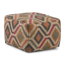 Load image into Gallery viewer, Johanna - Handcrafted Square Pouf