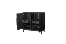 Load image into Gallery viewer, Ample Storage Bar Cabinet - Peppercorn