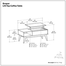 Load image into Gallery viewer, Draper - Lift Top Coffee Table - Teak