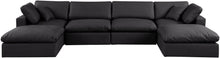 Load image into Gallery viewer, Comfy - 6 Piece Faux Leather Modular Double Chaise Sectional