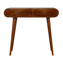 Load image into Gallery viewer, Solid Wood Curved Edge Console Table