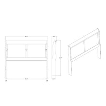 Load image into Gallery viewer, Charlston - Modern Sleigh Design Bed With LED