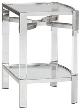 Load image into Gallery viewer, Chaseton - Accent Table - Clear / Silver Finish