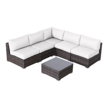 Load image into Gallery viewer, Seating Set With Cushions Handcrafted Wicker Design