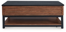 Load image into Gallery viewer, Kallari - Lift Top Cocktail Table - Warm Brown / Black