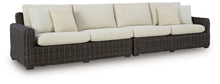 Load image into Gallery viewer, Kimora - Raf/Laf Loveseat With Cushion (Set of 2) - Beige / Dark Brown