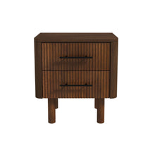 Load image into Gallery viewer, Logan - Nightsd Bed Side Tables With 2 Drawers - Brown