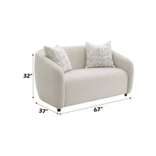 Load image into Gallery viewer, Etienne - Loveseat With 3 Pillows - Beige