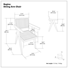Load image into Gallery viewer, Regina - Handcrafted Dining Armchair (Set of 2)