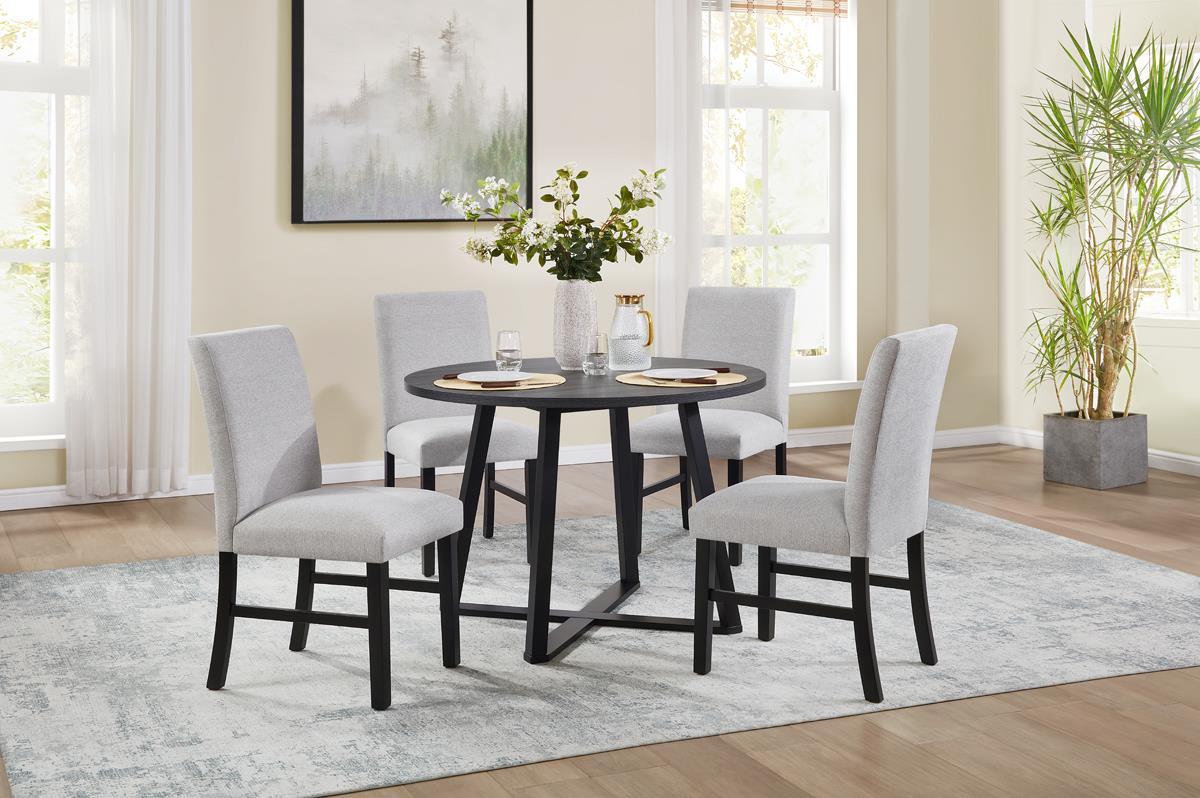 D182 - Round Dining Table - Black
