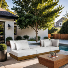 Load image into Gallery viewer, Mirella - 3 Piece Water Resistant Fabric Upholstered Outdoor Patio Modular Sofa