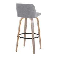 Load image into Gallery viewer, Toriano - Contemporary Fixed Height Barstool With Swivel With Round Footrest Comfort And Style (Set of 2)