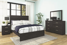 Load image into Gallery viewer, Belachime - Two Drawer Night Stand - Charcoal