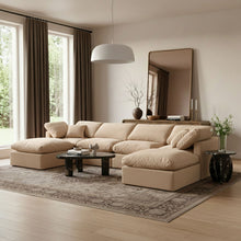 Load image into Gallery viewer, Indulge - Velvet 6 Piece Modular Double Chaise Sectional