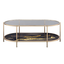 Load image into Gallery viewer, Fiorella - Marble Print Glass Table