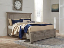 Load image into Gallery viewer, Lettner - King Rails with Roll Slats - Light Gray