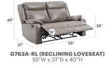 Load image into Gallery viewer, Stylish Reclining Loveseat For Two