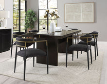 Load image into Gallery viewer, Jaramillo - 7 Pieces Dining Room Set - Gold / Rustic Espresso