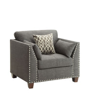 Load image into Gallery viewer, Laurissa - Chair With 3 Pillows - Light Charcoal