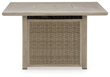Load image into Gallery viewer, Cliff Trails - Square Fire Pit Table - Beige