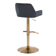 Load image into Gallery viewer, Daniella - Contemporary Adjustable Barstool With Swivel With Rounded T Footrest (Set of 2)