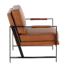 Load image into Gallery viewer, Franklin - Contemporary Arm Chair - Black / Camel