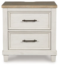Load image into Gallery viewer, Shaybrock - Two Drawer Night Stand - Antique White / Brown