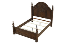 Load image into Gallery viewer, Tuscany - Queen Panel Bed - Warm Mahogany