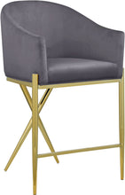 Load image into Gallery viewer, Xavier - Counter Stool with Gold Legs