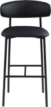 Load image into Gallery viewer, Lupita - Vegan Leather Upholstered Bar Stool With Matte Black Frame (Set of 2)