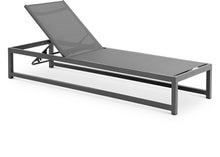 Load image into Gallery viewer, Maldives - Water Resistant Outdoor Patio Adjustable Sun Chaise Lounge Chair With Gray Base