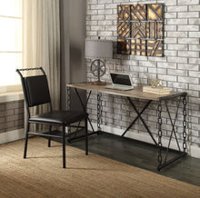 Load image into Gallery viewer, Jodie - Console Table - Rustic Oak / Antique Black