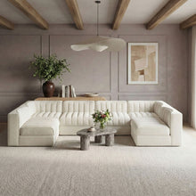 Load image into Gallery viewer, Rummi - Armless Velvet Performance Fabric Upholstered 6 Piece Modular Sectional
