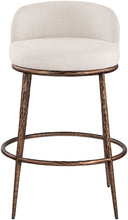 Load image into Gallery viewer, Ferro - Performance Fabric Upholstered Bar Stool - Antique Bronze