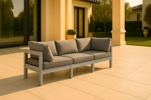 Load image into Gallery viewer, Nizuc - Outdoor Patio 3 Seat Modular Sofa With White Frame