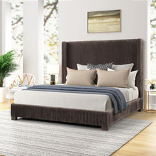 Load image into Gallery viewer, Upholstered Bed, Space-Saving Design
