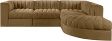 Load image into Gallery viewer, Rummi - Velvet Performance Fabric Upholstered 5 Piece Modular Sectional