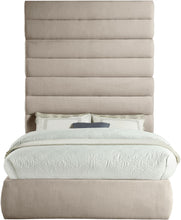 Load image into Gallery viewer, Adam - Linen Fabric Bed With 89" Headboard