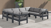 Load image into Gallery viewer, Nizuc - Outdoor Patio 8 Piece Modular Sectional With Gray Frame