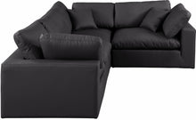 Load image into Gallery viewer, Comfy - 4 Piece Faux Leather Modular Sectional
